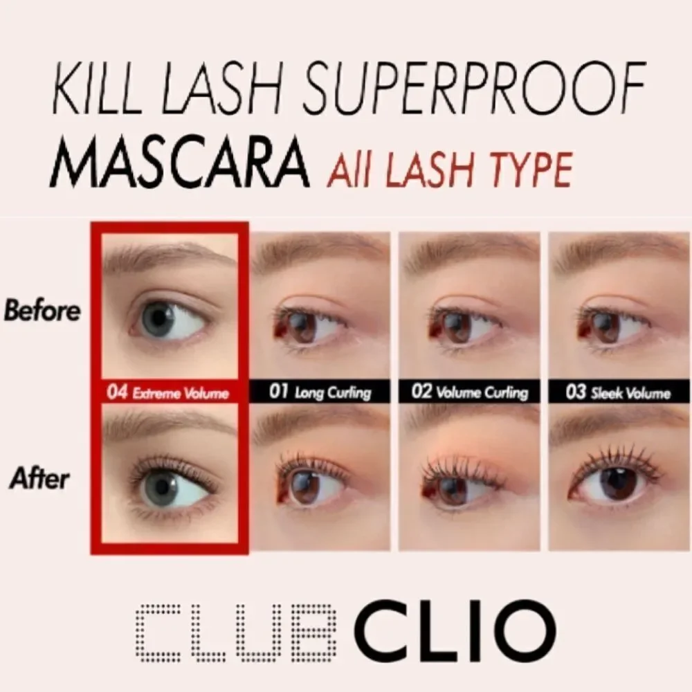 Clio Kill Lash Superproof Mascara (04 Extreme Volume)
